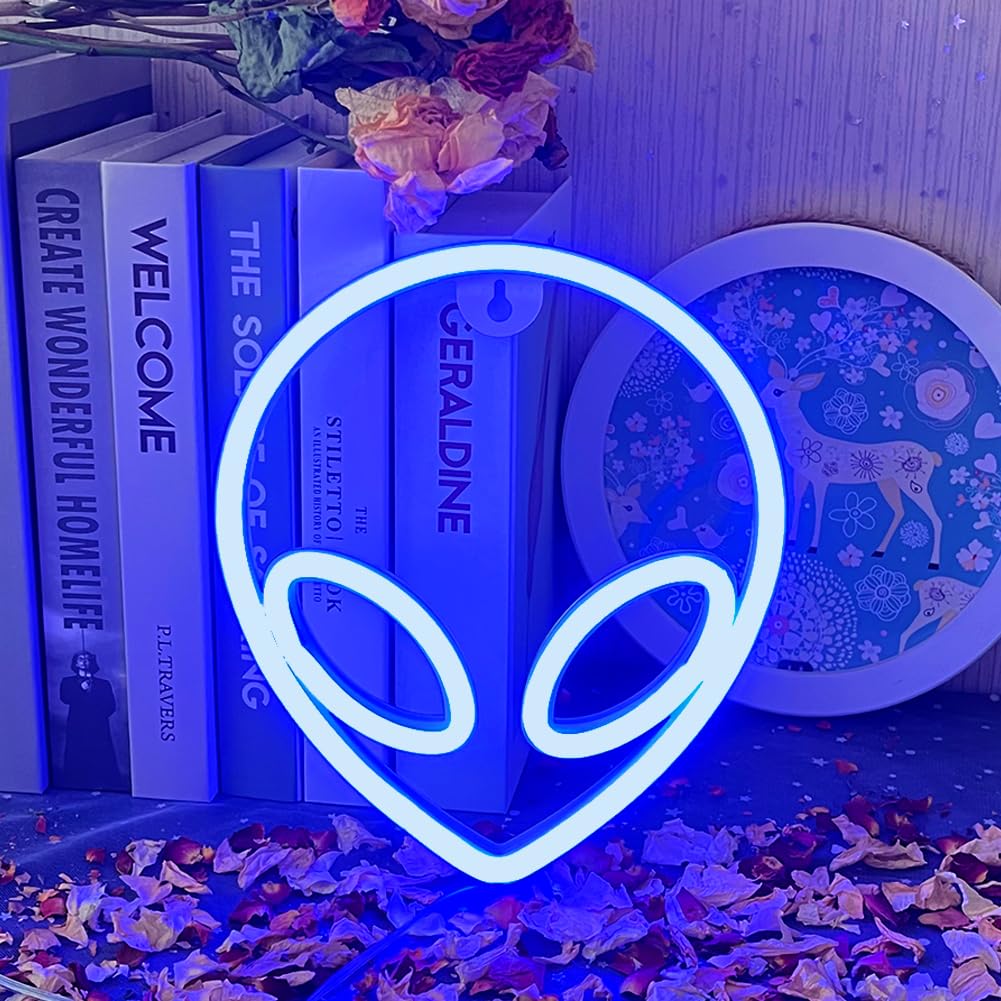 LED Alien Neon Neon Sign Alien Battery Powered or USB Alien Neon for Bedroom Christmas Wedding Party Bar Holiday Decoration Alien Neon Lights — image 1