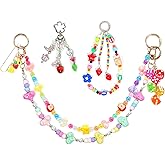 WAQYGZO 4 in 1 Bag Charms, Purse Charms,Bow Bag Charm Chain for Handbags, Purse Keychain, Purses Chain Charm, DIY Bag Accessories for Women