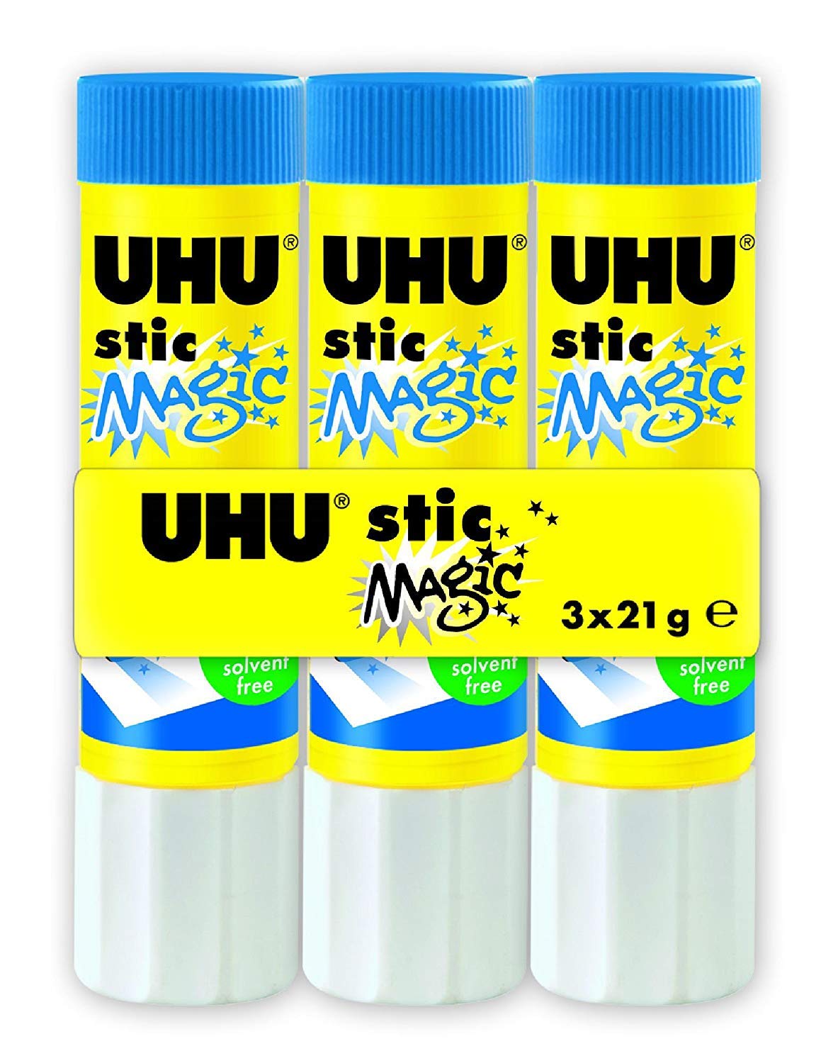 Uhu Glue 45277–3 Magic, Bonus Pack (3 x 21 g