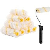 Bates- Paint Rollers, 4 inch Paint Roller with 10 Covers, Wall Painting Tool