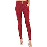 ToBeInStyle Women's Seagull Waist Skinny Ponte Leggings