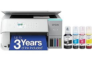 Epson EcoTank ET-3930 Wireless All-in-One Color Supertank Printer with up to 3 Years of Ink, Refillable Tanks, Perfect for Ho