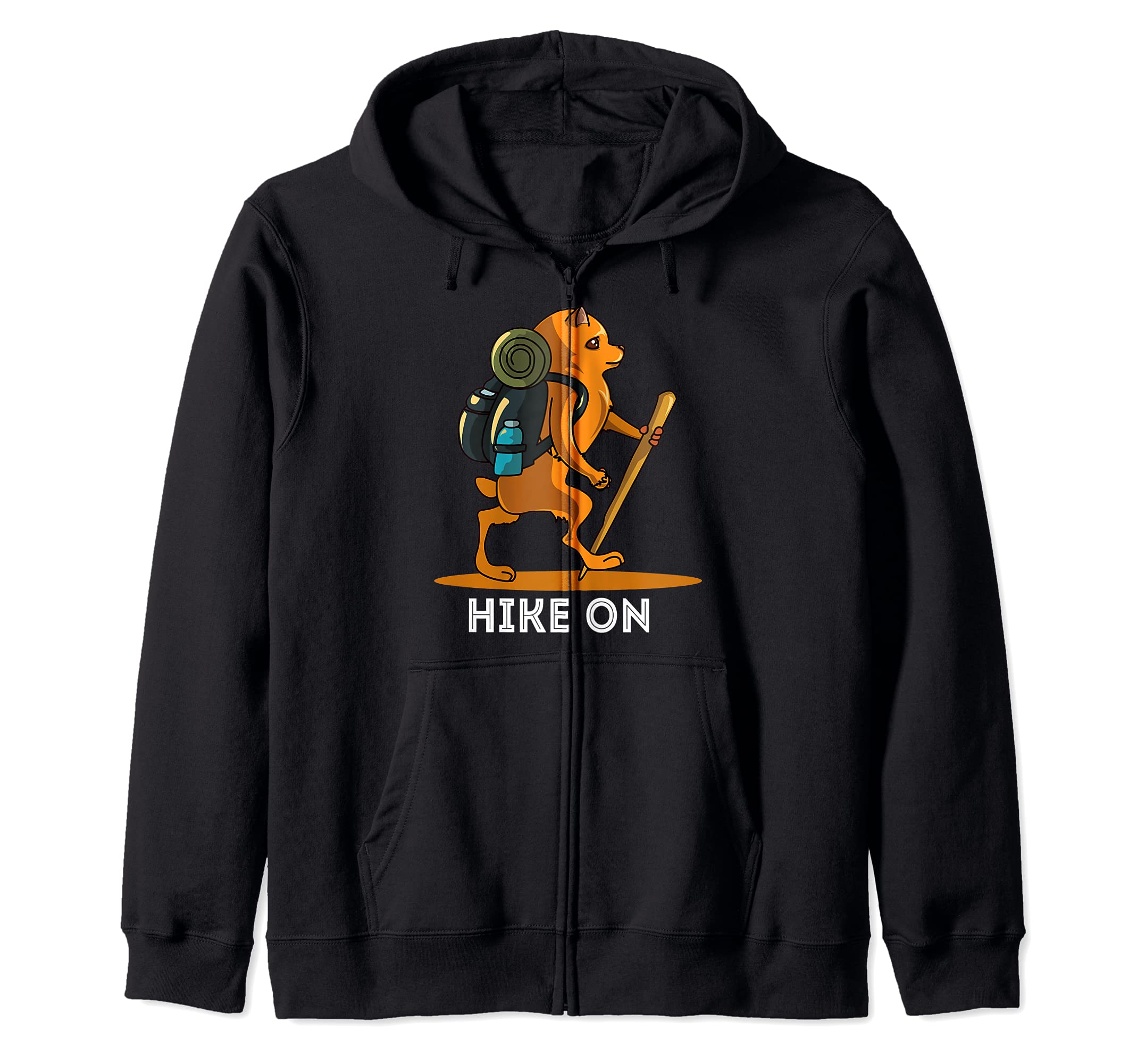 Pomeranian Dog Love-r Mountain Hiker Zip Hoodie