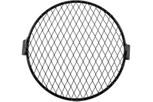 Dioche Cage 6.3" Retro Motorcycle Grill Side Mount Headlight Cover Mask for Custom Motorcycles