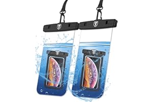 Takfox Waterproof Phone Pouch for Samsung Galaxy S23 Ultra S22 Plus S21 S20 FE Note 20 A02S A12 A03S A13 A14 A11 A21 A51 A71 A32 A23 A42 A52 A53 iPhone 14 Pro Max Cell Phone Dry Bag Case[2-Pack]-Clear