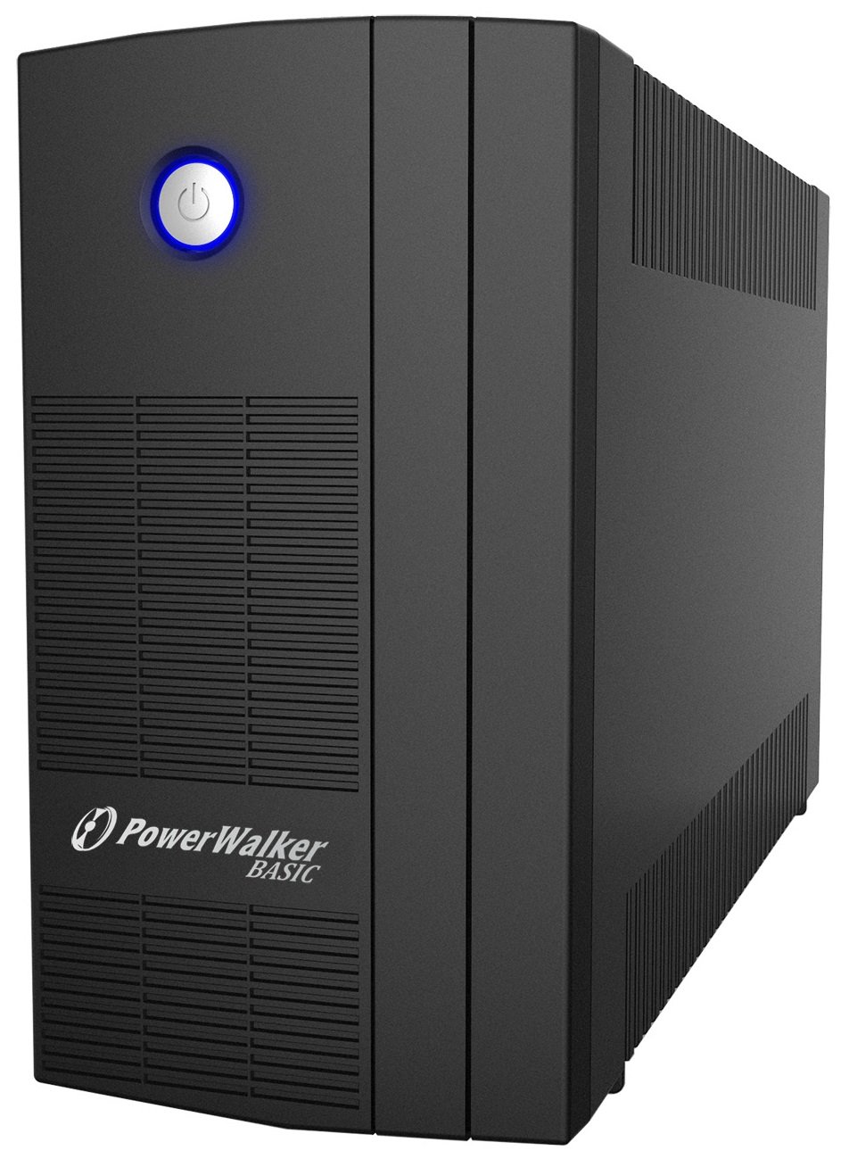PowerWalker UPS VI Series 1000VA/6000W Compact Battery backup solution with 3 x UK Outlets, Built-in AVR, HID Supported, Cold (DC) Start Function (Non LCD Screen)