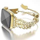 WINGLE for Gold Apple Watch Bands 45mm 44mm 42mm