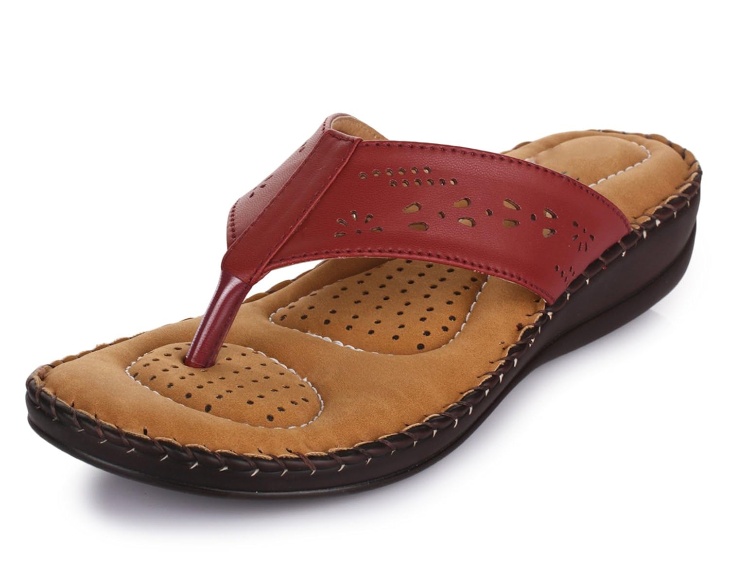 trase dr - plus i brown/black/cherry ortho slippers for women (with comfortable doctor sole)