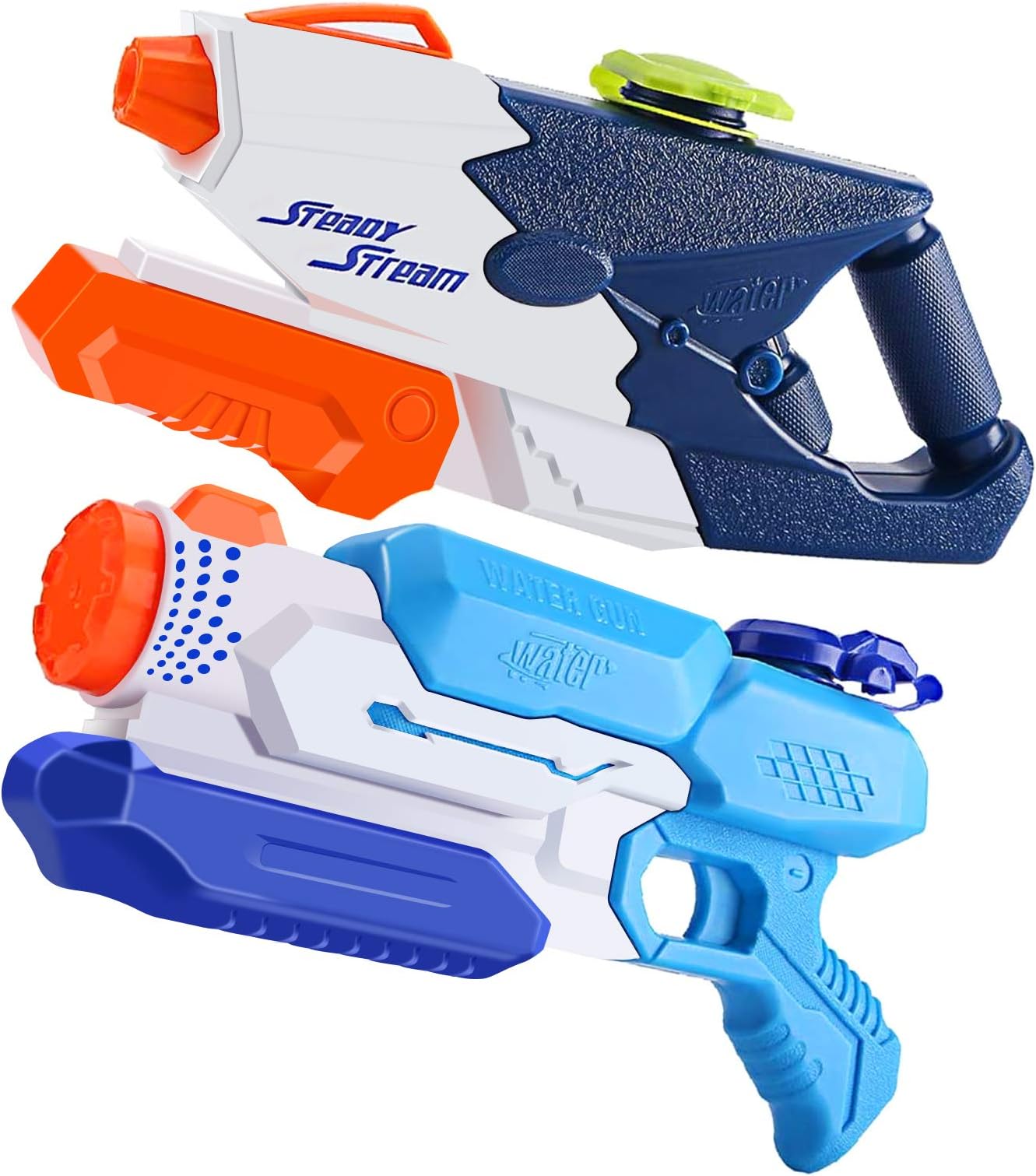 JUOIFIP Water Gun Water Blaster 1200CC High Capacity Water Soaker Blaster Squirt Long Range Toy for Swimming Pool Beach Sand Water Fighting Toy
