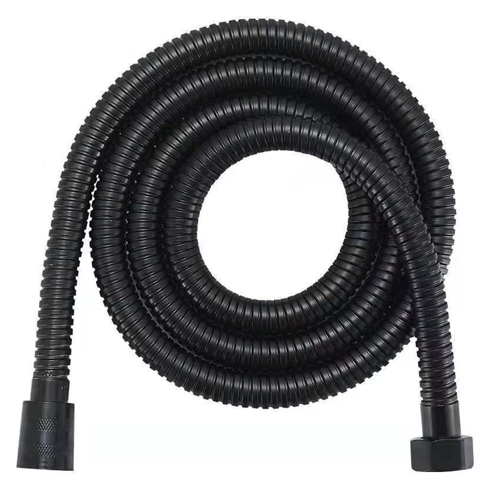 Hahhhha Shower Hose,2m Stainless Steel Replacement Black Shower Hoses,Extra Long Universal Replacement Hose Anti Kink,Shower Bath Extension Replacement Part,for Bath Taps,Bidet
