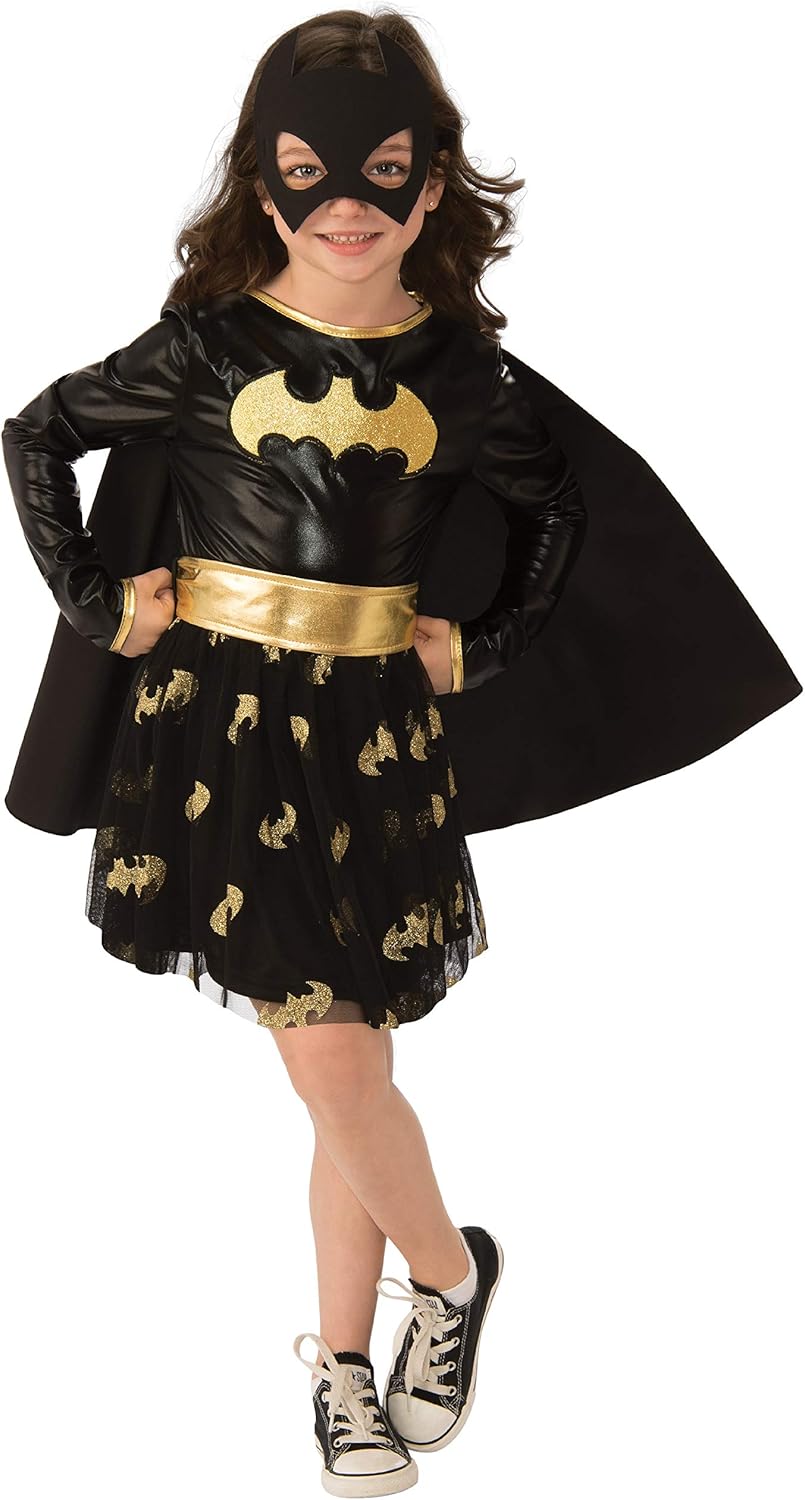 Girls DC Comics Deluxe Batgirl Costume with Cape and Tutu