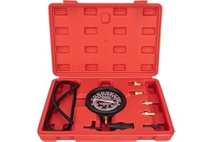 VECKYJL Vacuum Gauge Automotive Tester Kit, Carburetor Fuel Pressure Tester Diagnostics Tool Kit