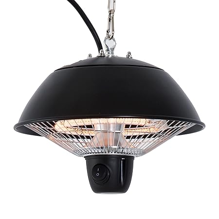 Outsunny Ceiling Heater 600 W With Chains Electric Patio Aluminium