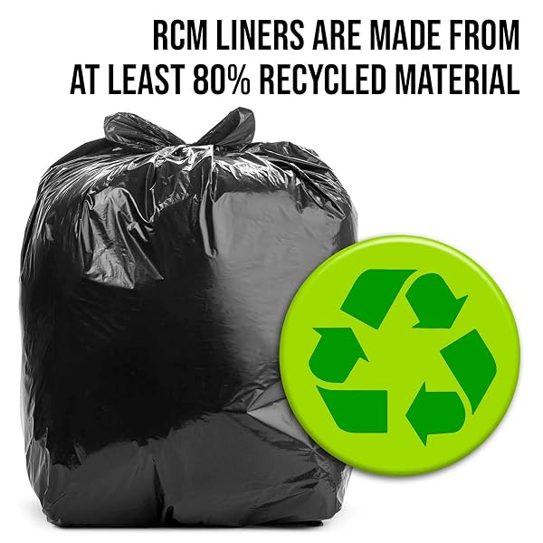 ALUF PLASTICS 56 GALLON 1.5 MIL (EQ) BLACK HEAVY DUTY TRASH BAGS – 43″ X 47″ – PACK OF 100 – FOR CONSTRUCTION, INDUSTRIAL, OUTDOOR, & COMMERCIAL