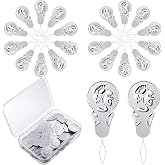 WILLBOND 200 Pcs Embroidery Needle Threader Stitch Insertion | Hand Machine Sewing Tool, Sizes 45 mm, Aluminum Needle Threader, Silver Tone Wire Loop, for Embroidery DIY Sewing Crafts