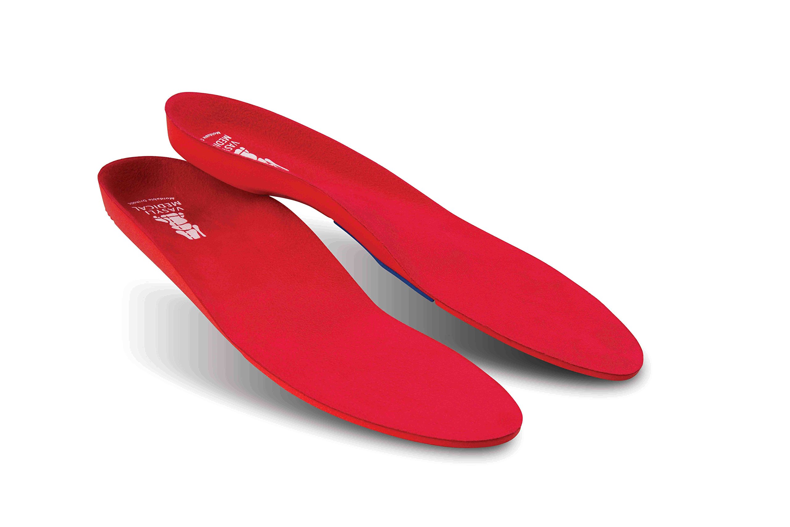 VasyliCustom Red Full Length Orthotic (45/47 UK 11 - 12.5 Extra Large, Red)