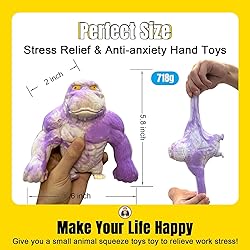 Squeeze Toy, Squishy Monkey Toy,Stretchy Glue-Sand