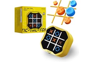 GiiKER Tic Tac Toe Bolt Game, Original 3-in-1 Handheld Puzzle Game, Portable Travel Games for Car Ride, Toys Gift Idea for Kids and Adults, Birthday Gifts for Boys Girls