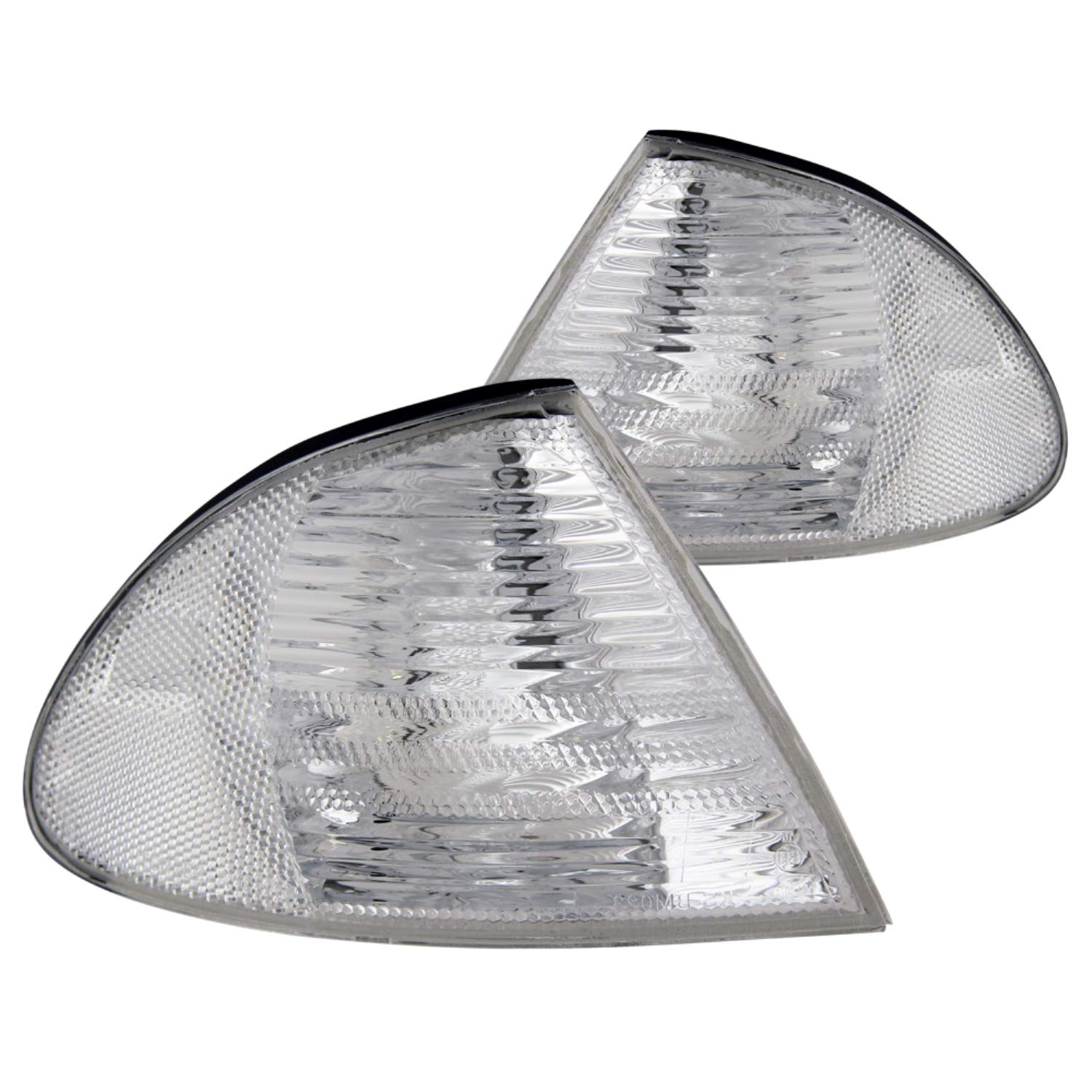 Photo 1 of **Has DAMAGES ** Anzo USA 521006 BMW Clear W/Amber Reflectors Cornering Light Assembly - (Sold in Pairs)