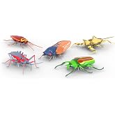 HEX BOTS Nano Real Bugs 5-Pack, Mini Robotic Insect Toys | 5 Realistic Bugs with Creepy Movement, Flip &amp; Scurry on their Own, Fake Insect Toys, Prank Toy Gifts for Kids Ages 3+