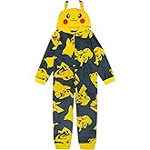Pokémon boys Hooded Blanket Sleeper, Comfortable Pajamas, Soft & Cute for Kids