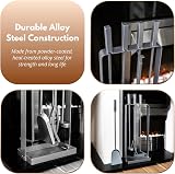 HomeZone Marco Paul Modern Fireside Tool Set 4PC Square Coal Fireplace Bucket view 6