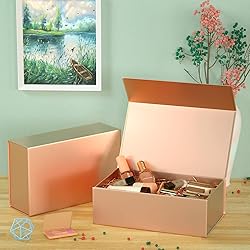 RYDDOY Rose Gold Gift Box, 12x6x4'' Gift boxes for