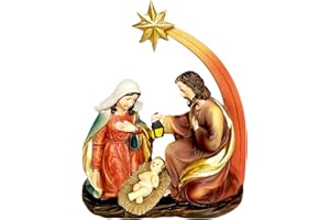 LLXIEYM Holy Family Nativity Figurine Christmas Nativity Figurine Tabletop Scene for Christmas Scene Daily Decoration