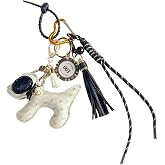 QTKJ Colorful Keychain, Bag Charm, Hand-Woven Nylon Rope Cute Key Chain ...