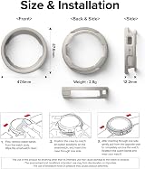 Ringke Air Sports Case for Samsung Galaxy Watch 6 44mm Warm Gray TPU Protective view 8