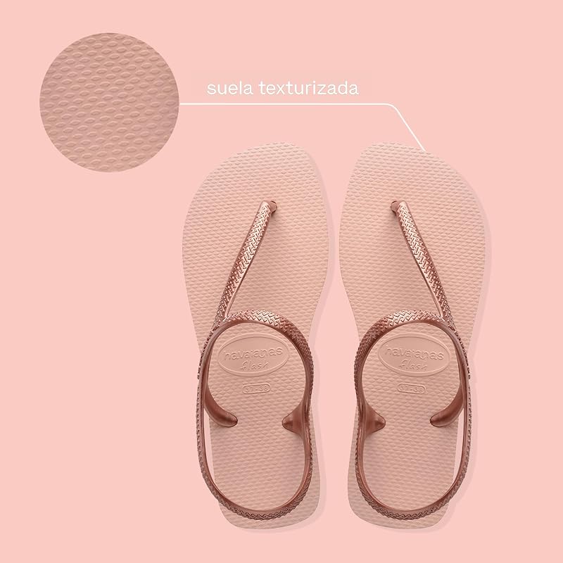 Havaianas flash urban, sandálias femininas, ballet rose/golden blush, 39/40