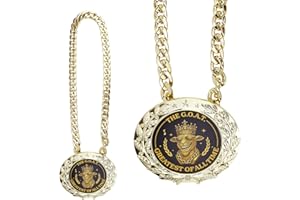 Goat Medal Champion Chain, Goat Trophy Award for Football Soccer Basketball & Fantasy Sports Funny Winner Medal for Kids and 