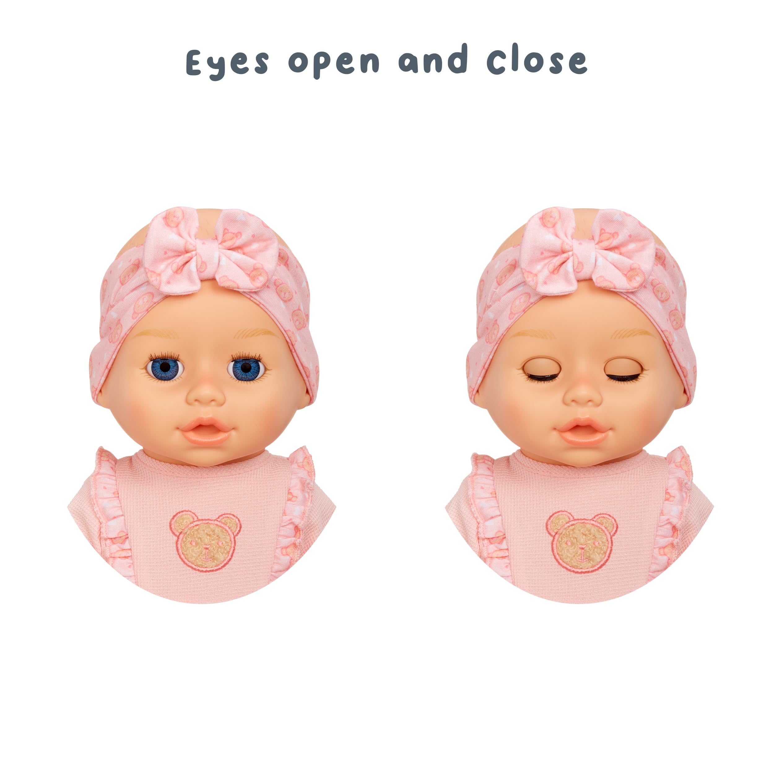 Baby Born Learn to Walk Baby Doll Annabell - Blue Eyes: Realistic Features for Kids Ages 3+, Walks, Crawls, Sits & Kicks, Eyes Open & Close, Multiple Sound Effects