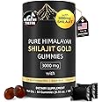 3000mg Himalayan Gummies Gold for Men & Women - Organic & Natural with 85+ Essential Minerals & Fulvic Acid - 60 Gummy