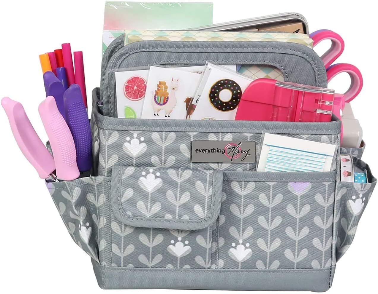 Everything Mary Collapsible Craft Caddy, Purple - Art Storage for Supplies & Crafts - Supply Organizers Tote for School Classroom, Office, and Home - Organization for Makeup & Nurses - Image 5