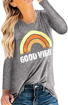 rainbow plus size white tops