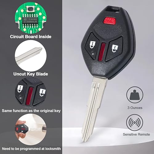 Replacement Key Fob For Ford, Lincoln & Mercury – Works With Expedition, Mustang, Explorer, Navigator & More (2003-2017 Models, 4-Button, FCC ID: CWTWB1U793)