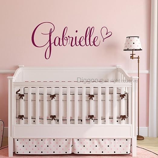 Amazon Com Habitacion De Nina Calcomania De Pared Nombre