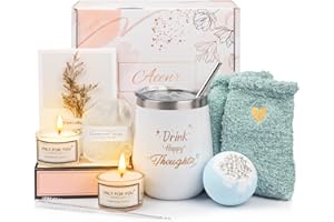 AEENR Birthday Gifts for Women, 50th Birthday Gifts for Her, Best Friends Birthday Gifts, Happy Birthday Gift Baskets for Mom Female Coworker Sister, 40th Birthday Gifts Women, 60th Birthday Gifts Ideas