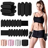Wrist Weights, 2Pack Wearable Wrist Ankle Weights for Women & Men, Adjustable Arm and Leg Weights, Silicone Weighted Bangles for Walking Yoga Pilates Running Dance Gym 2lb
