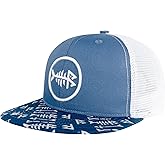 BASSDASH Flat Brim Trucker Cap Adjustable Snapback Hat Mesh Back for Men Women