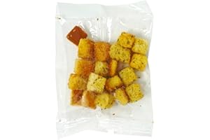 crait Portion Packs of Mini Croutons Pack of 25 - Seasoned Croutons for Soup, Croutons for Salad Individual Packs