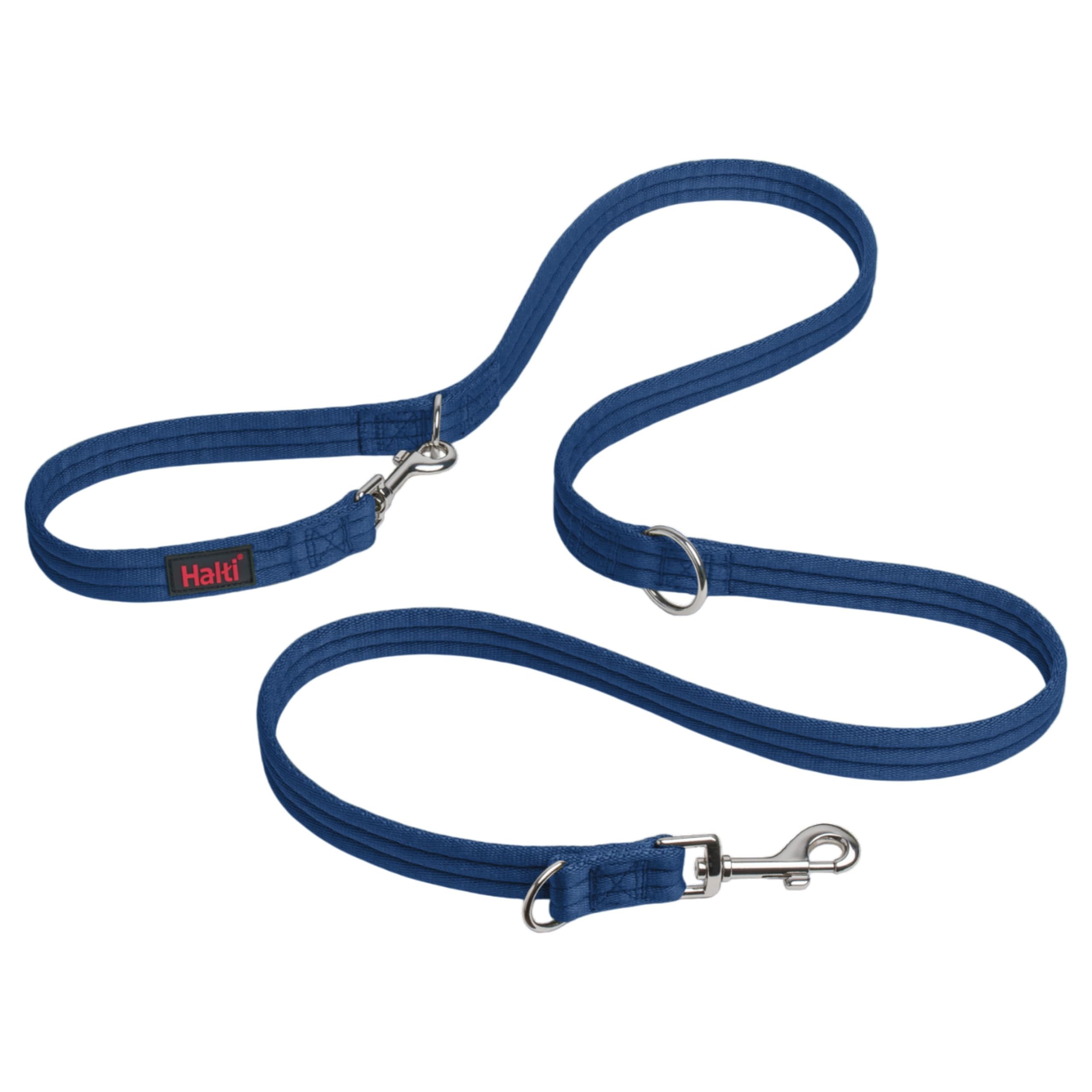 Halti Training Lead - Professional No-Pull Double-Ended Dog Lead, Lightweight, Soft & Durable, Ideal for Obedience Training & Everyday Walks with Dogs and Puppies (Size Large, Cobalt Blue, 2m)