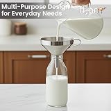 TIJAR Stainless Steel 10cm Funnel with Ring Holder – Food Grade, Dishwasher Safe view 3