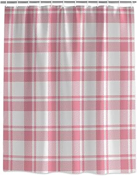 Amazon Com Geometric Shower Curtain Classic Buffalo Check Plaid