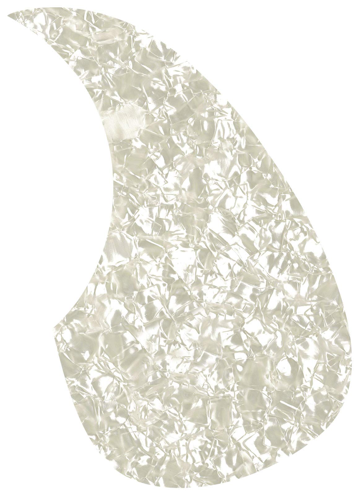 Golden Gate F-4016 Acoustic Guitar Pickguard, White Pearl