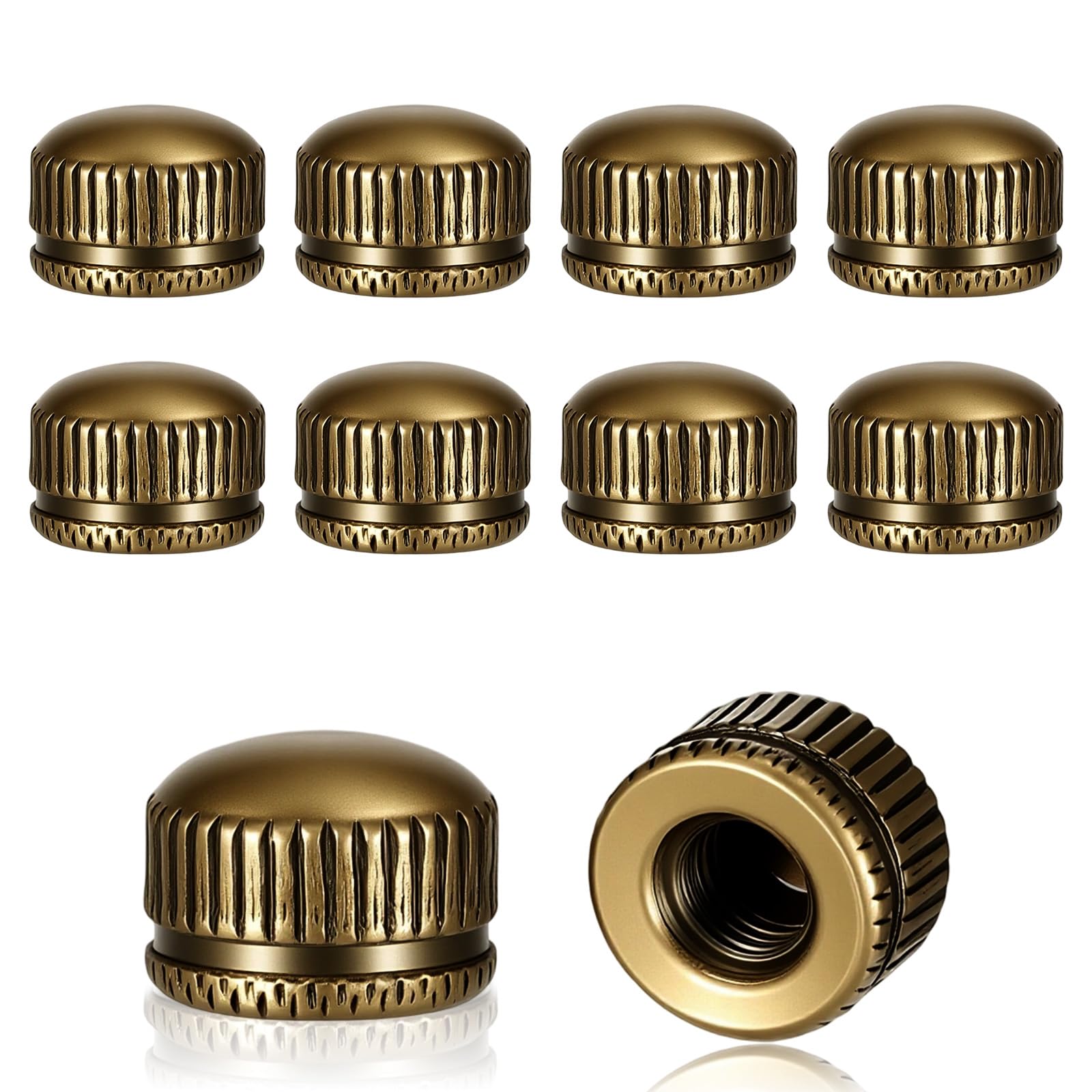 Photo 1 of 10PCS Lamp Screw Cap Bronze M5 Screw Caps for Light Fixture Ceiling Light Cover Replacement Lamp Shade Screws Cap Finial Knob Fitting Threaded Screws Tops for Chandeliers Wall Lights Pendants
