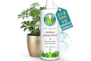 Indoor Plant Food by Houseplant Resource Center – Nourishing Liquid Fertilizer for Strong Roots, Healthy Growth & Lush Foliag