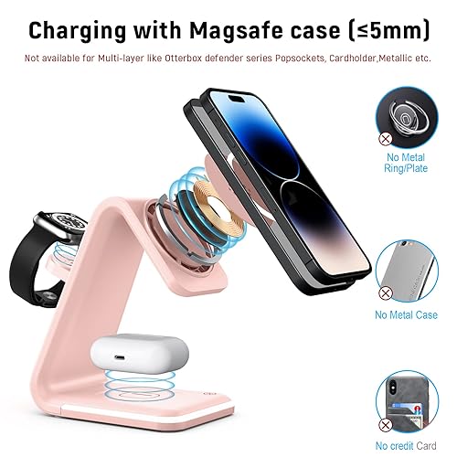 Charging Stand Wireless Iphone Charger With Popsocket 15W Fast