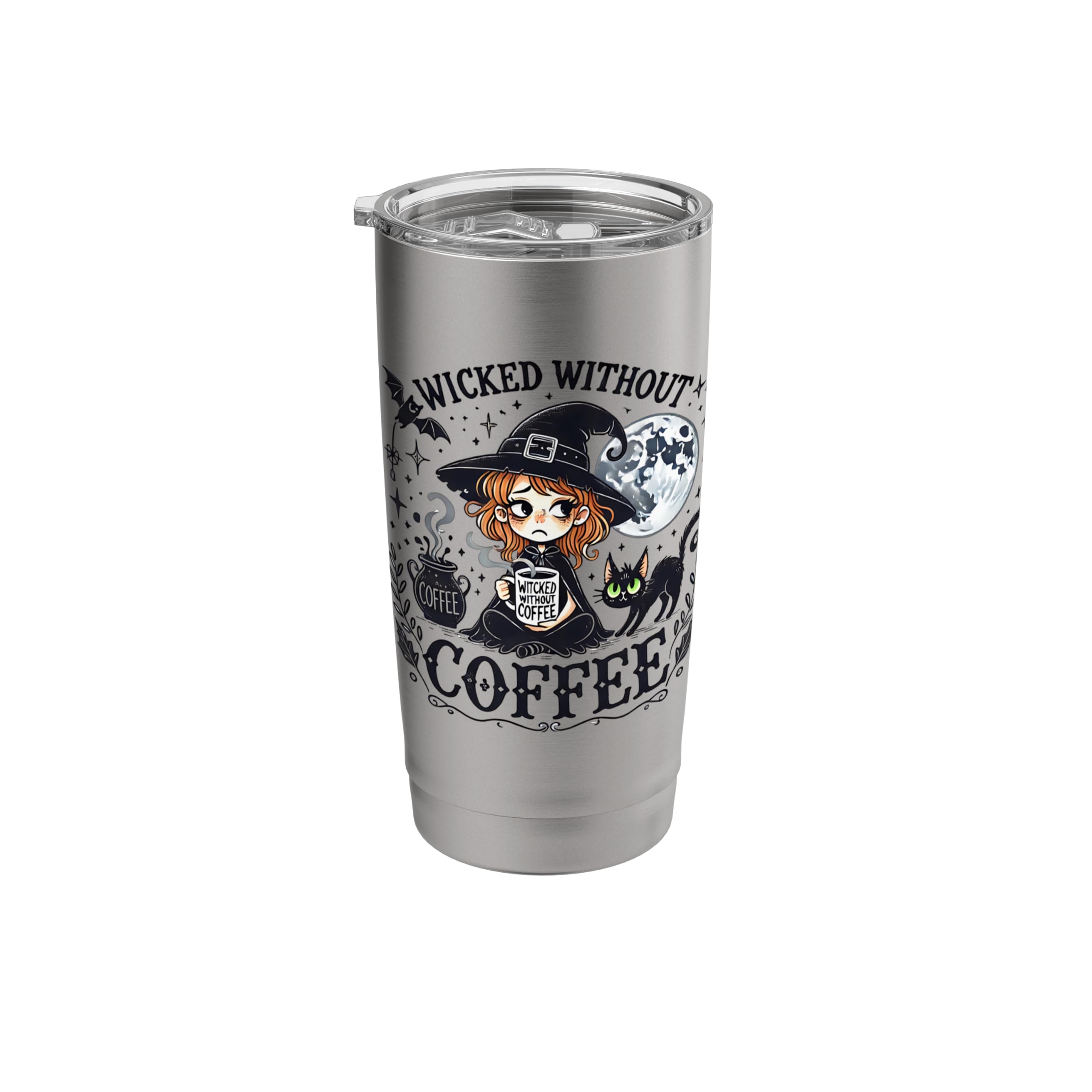 Wicked Without Coffee Funny Witchy Halloween